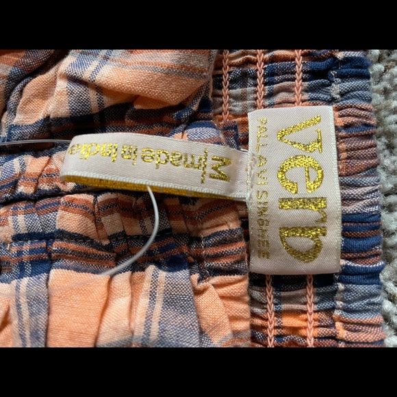 🔴🔴NWT ANTHROPOLOGIE Verb by Pallavi Singhee Ruffled Plaid Tank Size M - Picture 14 of 15